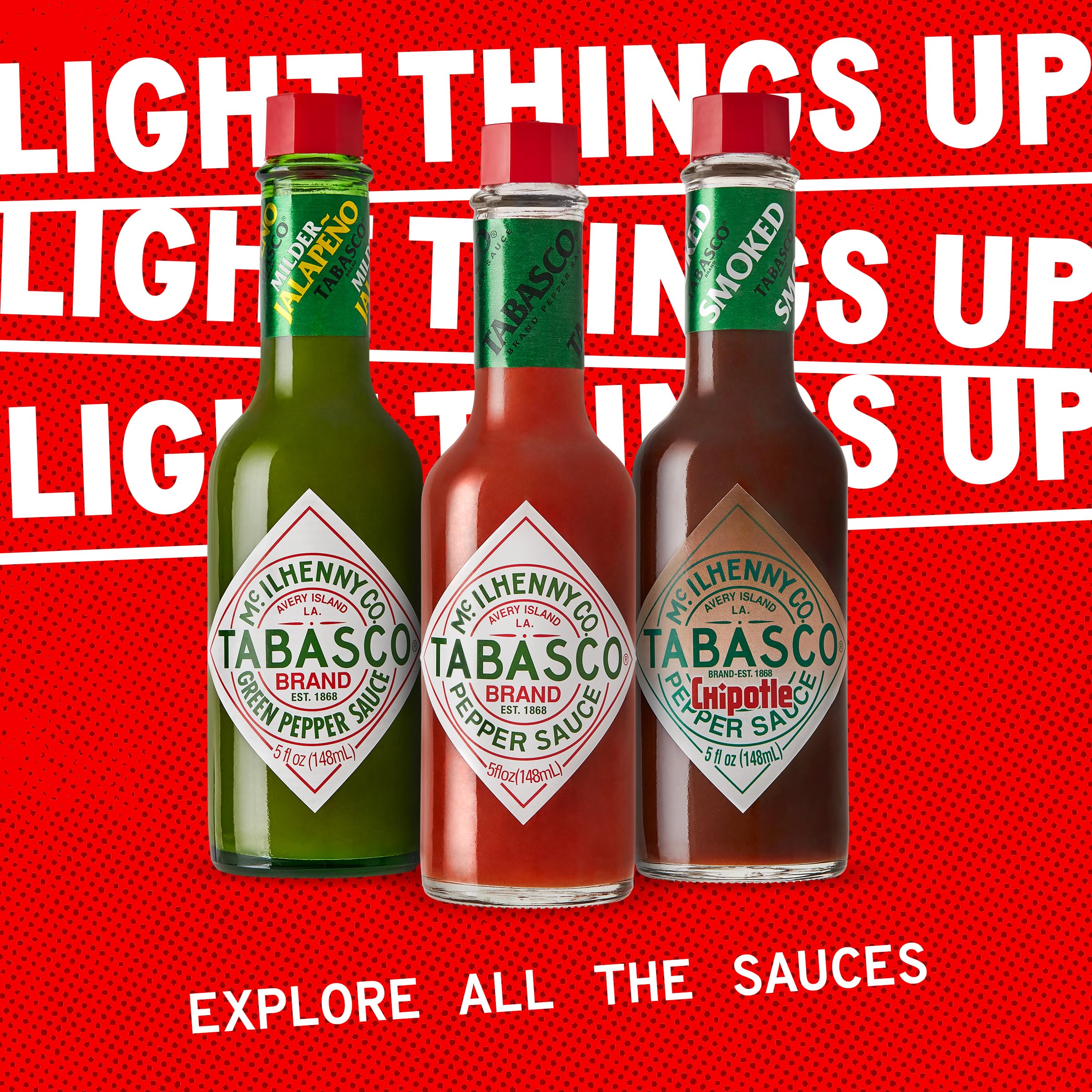 TABASCO Original Red heritage bottle honors 1868 craftsmanship.