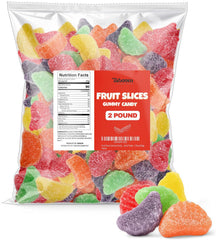Taboom bulk fruit slices jelly candy in a 2 lb bag, ideal for party displays.