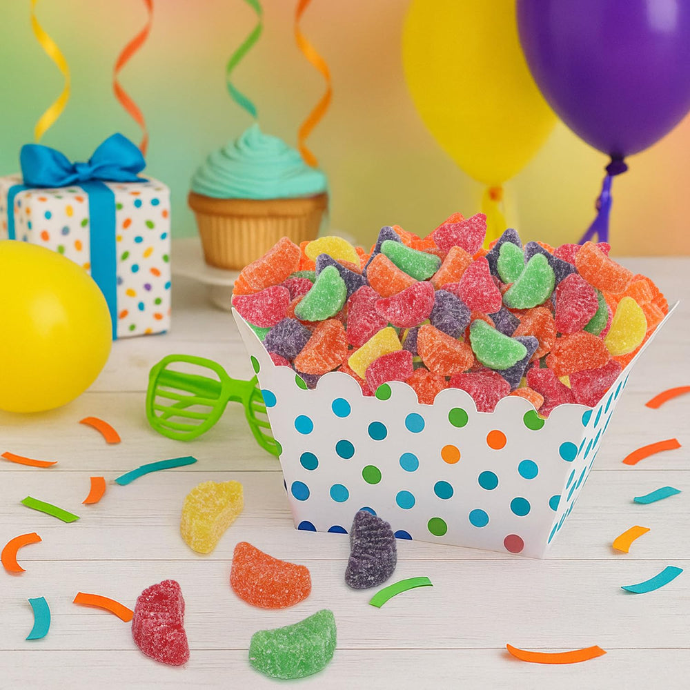 Taboom jelly candy helps create an eye catching candy buffet display.