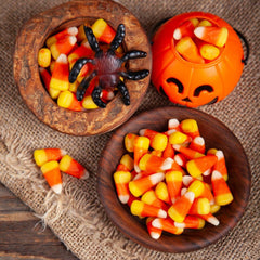 Taboom candy corn tri-color design adds festive color to autumn displays.