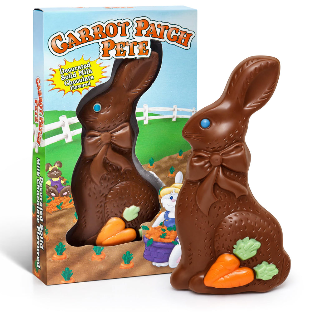 Taboom Easter bunny with colorful candy accents, ideal for Easter baskets and festive displays.