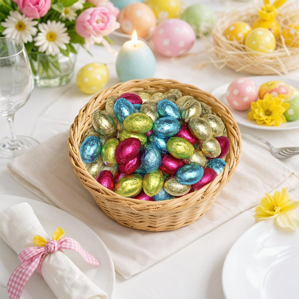 Bright pastel Taboom eggs ideal for party favors and candy displays.