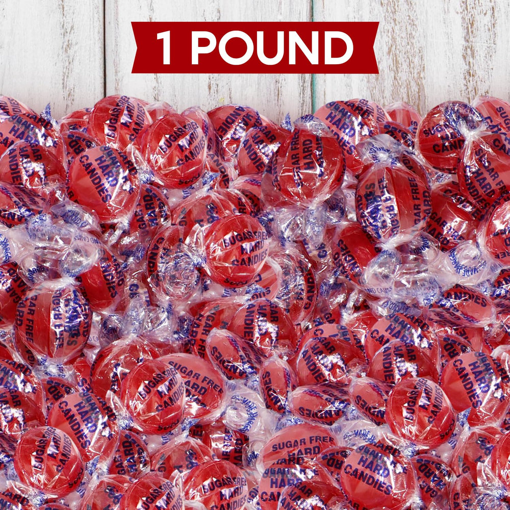 Taboom sugar-free discs on a serving plate—festive cinnamon flavor.