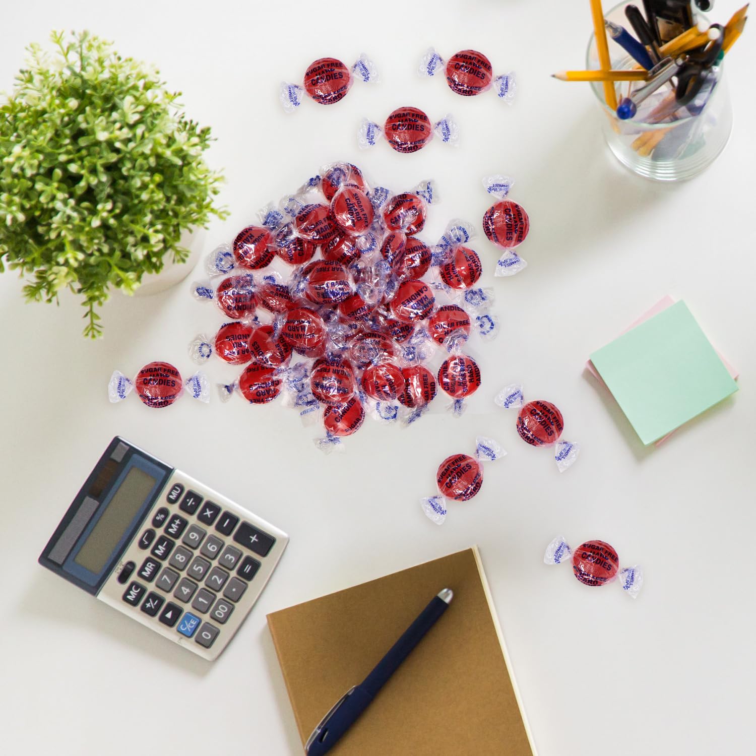 Taboom sugar-free discs in hand for on-the-go snacking.