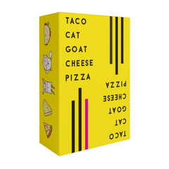 Taco Cat Goat Cheese Pizza card game in action, quick thinking and laughter.