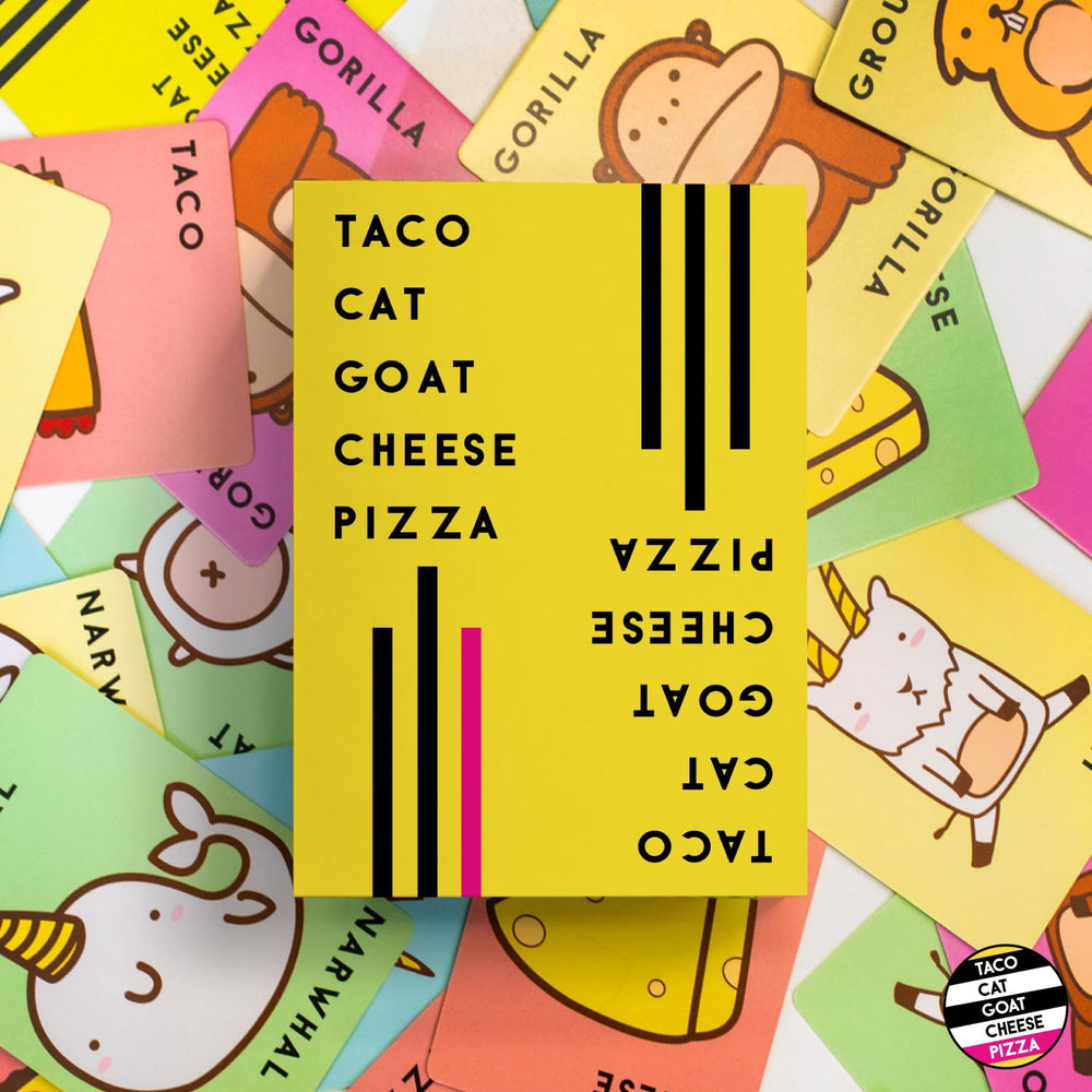Family gathers around Taco Cat Goat Cheese Pizza for a lively night.