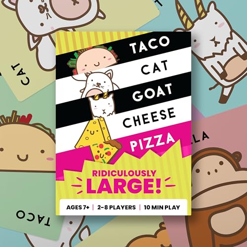 Taco Cat Goat Cheese Pizza group-play setup supports quick rounds and easy learning