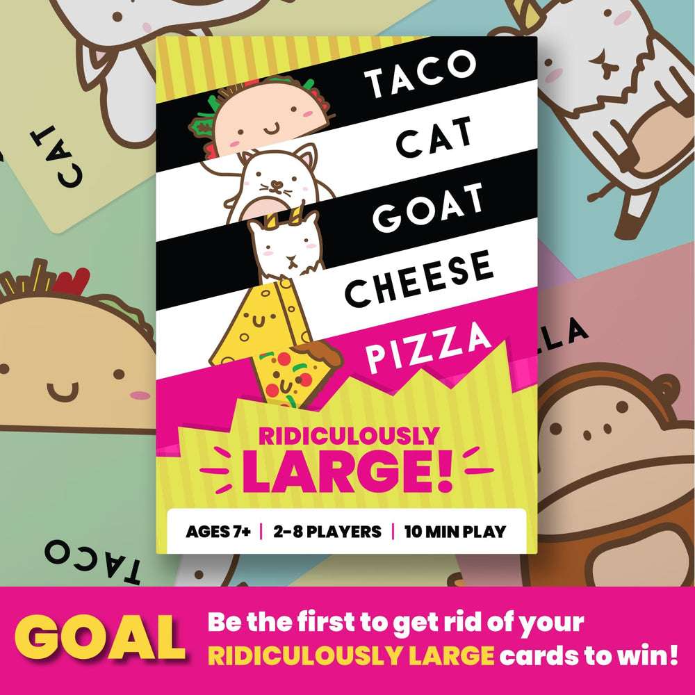Taco Cat Goat Cheese Pizza travel-friendly box fits in bags for on-the-go fun