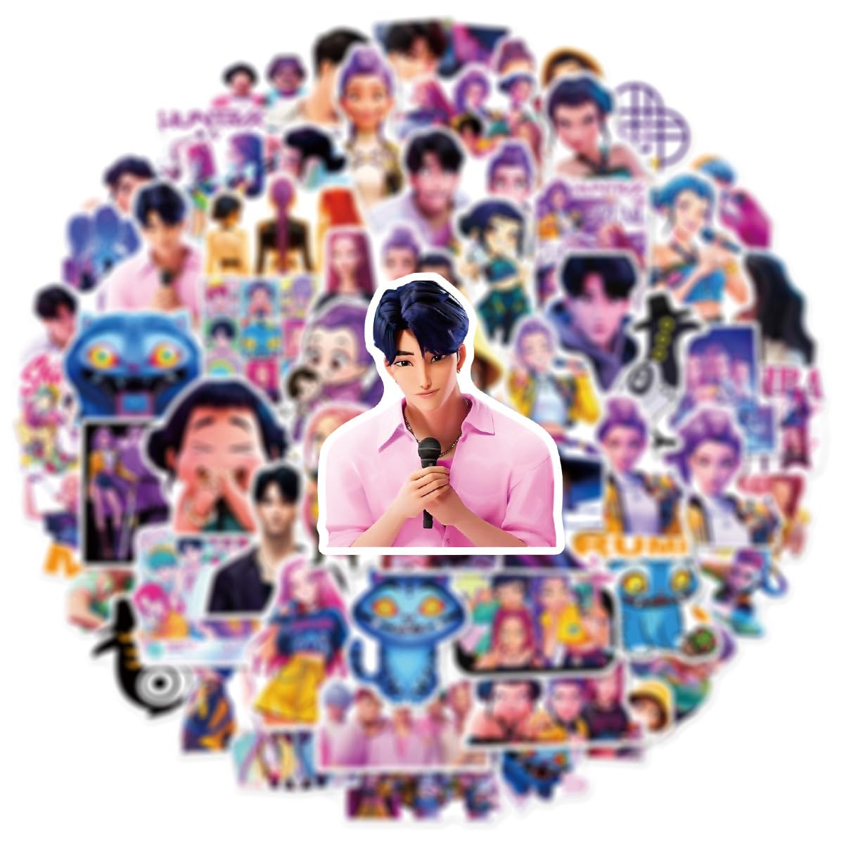 TaDadaPAO Kpop party favors stickers for laptops and water bottles, splashy and fun