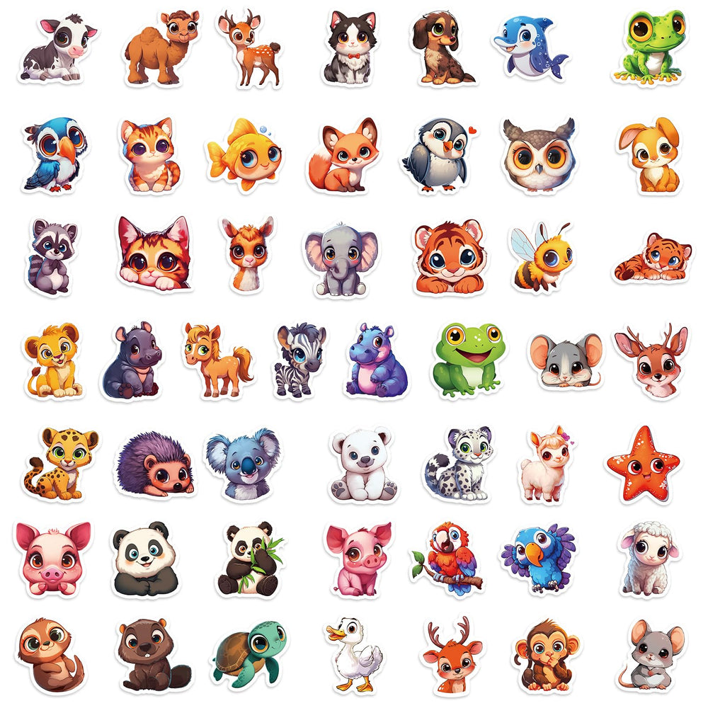 Taeekiy big-eyed animal stickers ideal for rewarding classroom goals and student motivation.