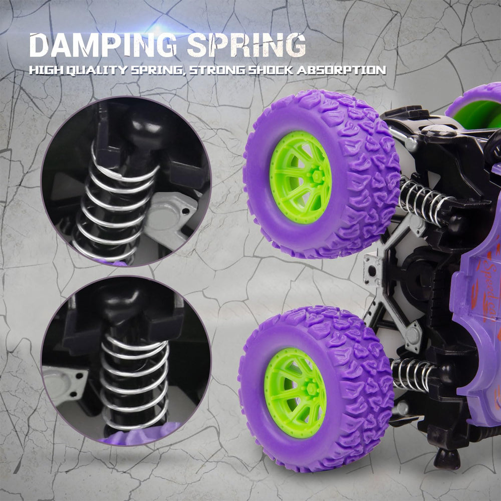 TAESSV Monster Truck orange action-push shows friction power without batteries