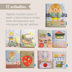 Taf Toys Busy Book numbers and counting supports early numeracy skills playfully.
