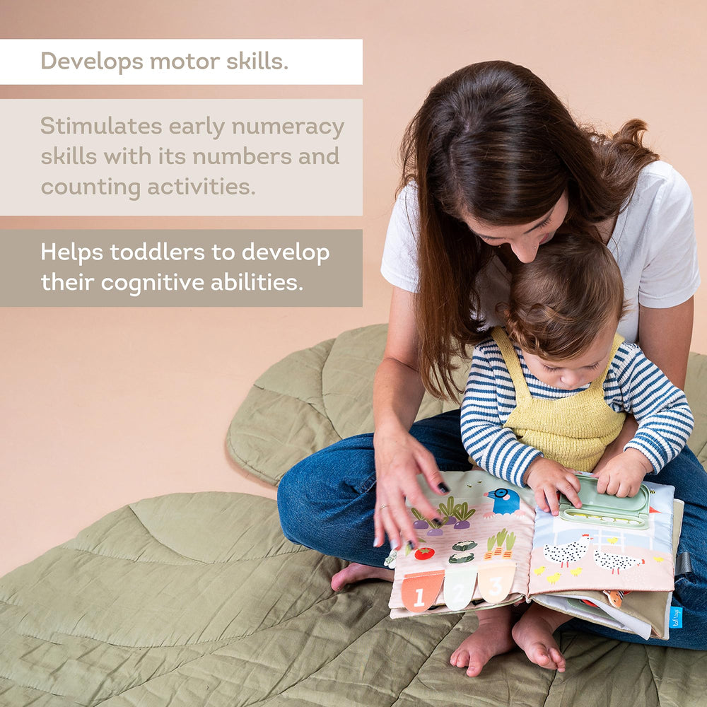 Taf Toys Busy Book portable design for on-the-go learning anywhere.