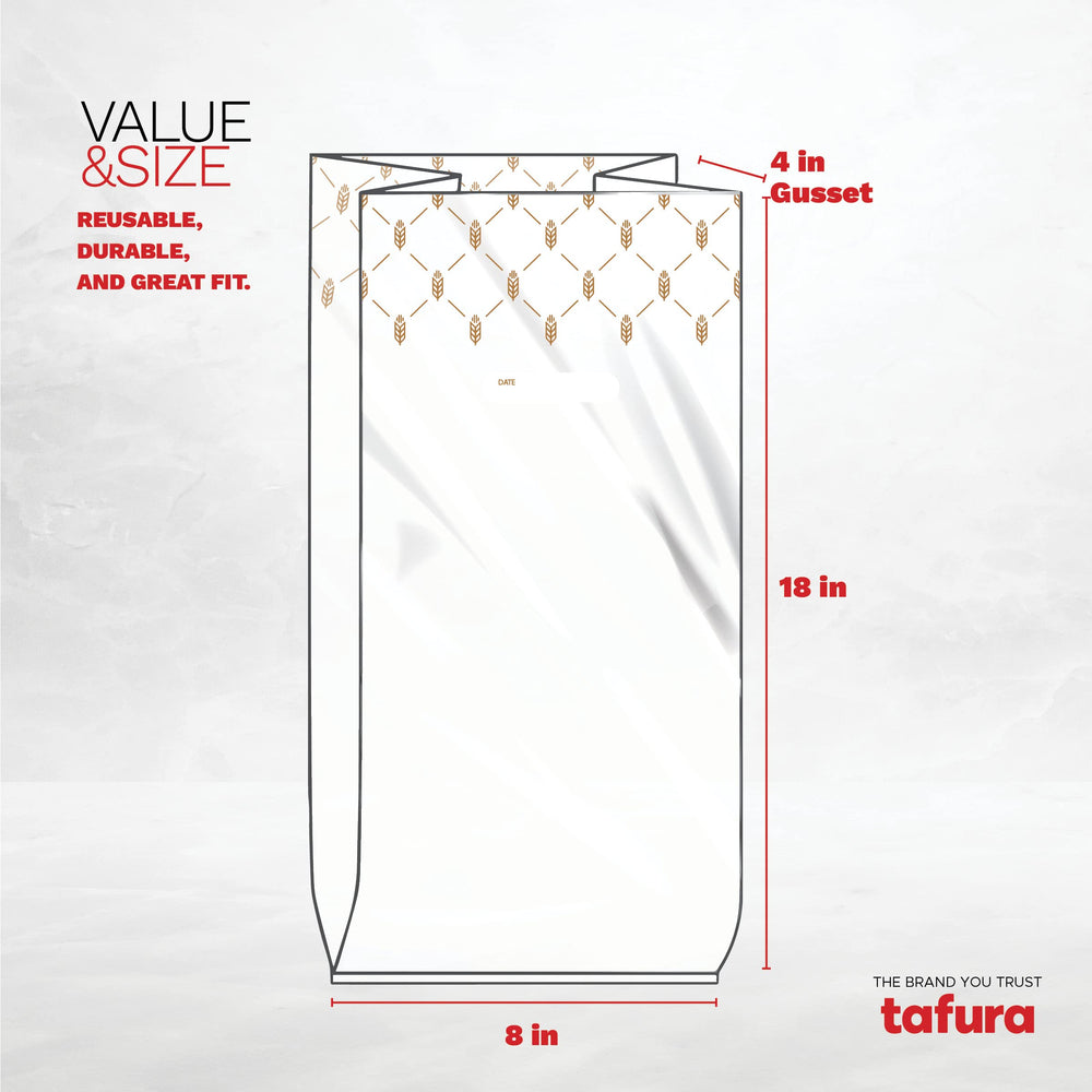 Tafura bread bags featuring a date tab to track freshness
