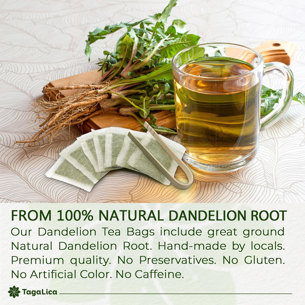 Tagalica dandelion root tea brewing cup demonstrates a rich, earthy flavor ideal for cozy moments