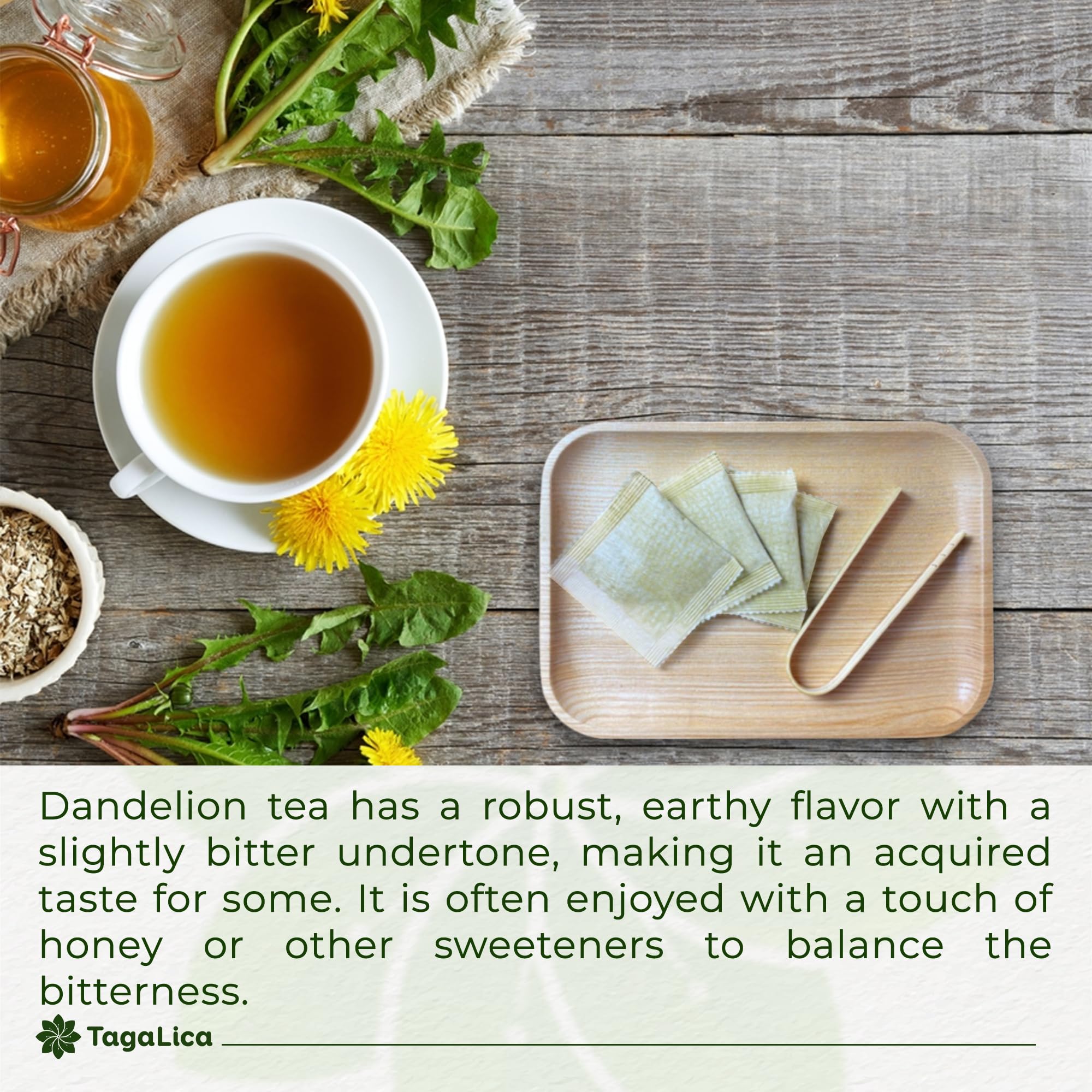 Tagalica dandelion root tea farm to cup displays sustainable farming on family farms