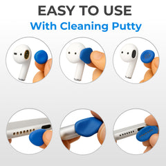Tagplus cleaning putty close-up for lifting dust and debris from earbuds and ports.