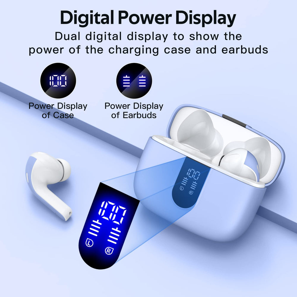 TAGRY X08 earbuds indicate charging status for easy battery tracking.