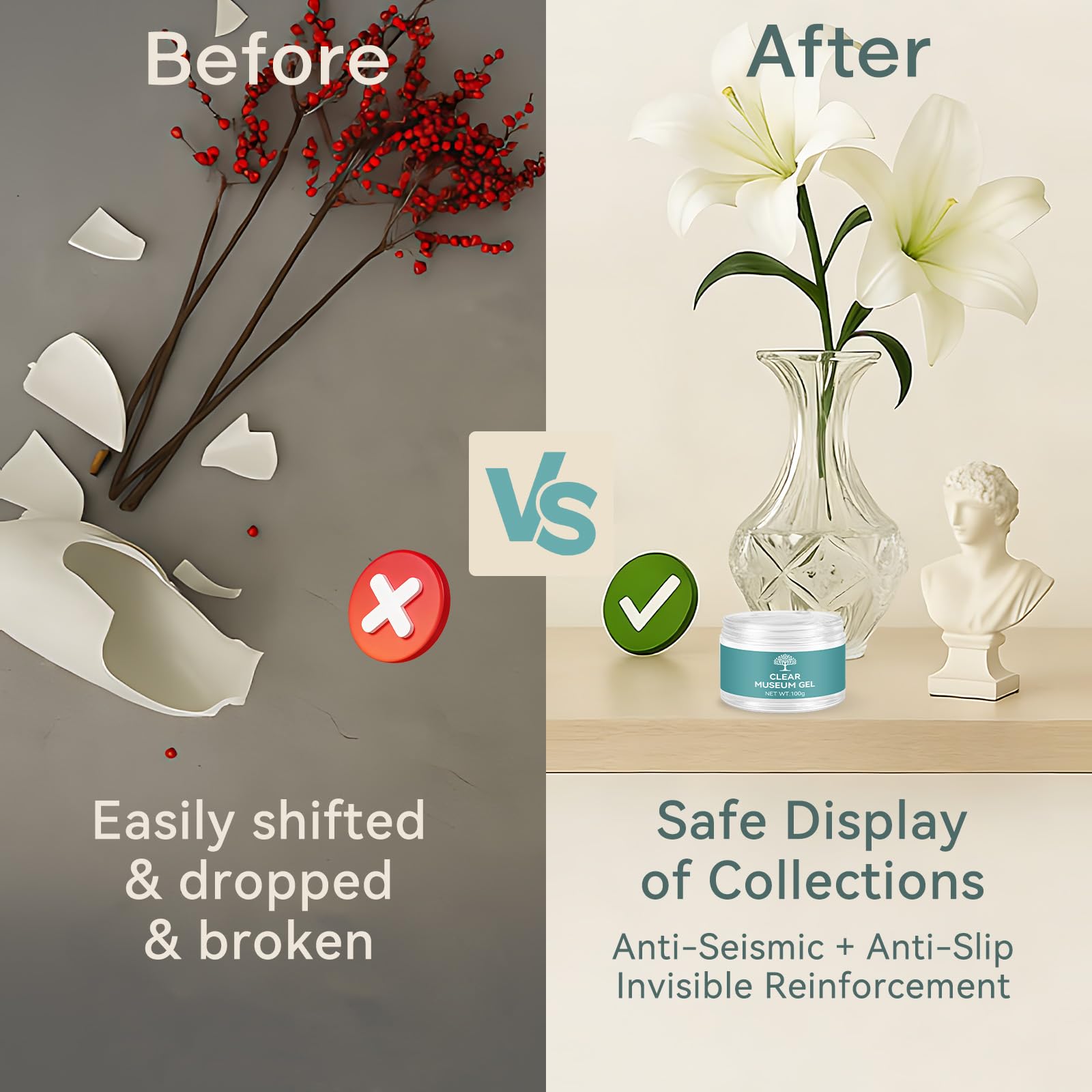 Tailgenci Clear Exhibit Gel application demonstrates easy 30-minute set.