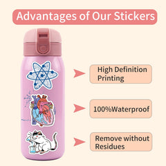 TaiLiHaile chemistry stickers closeup for lab projects and classroom motivation.
