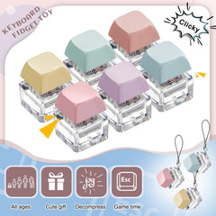 Taiyin fidget keychain made of PBT with a smooth finish, portable on bags or desks