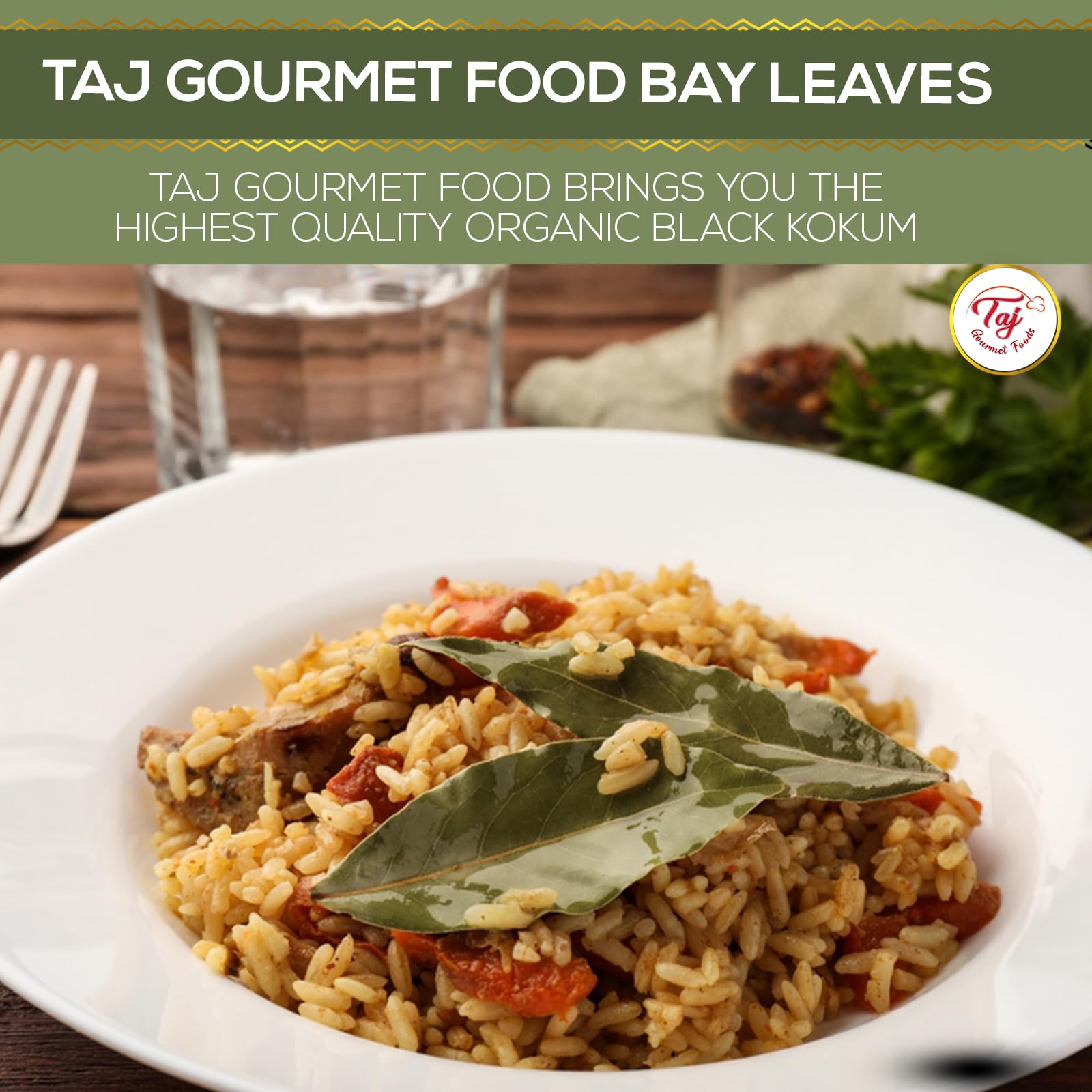 TAJ Gourmet Bay Leaves used in bath for earthy, relaxing scent
