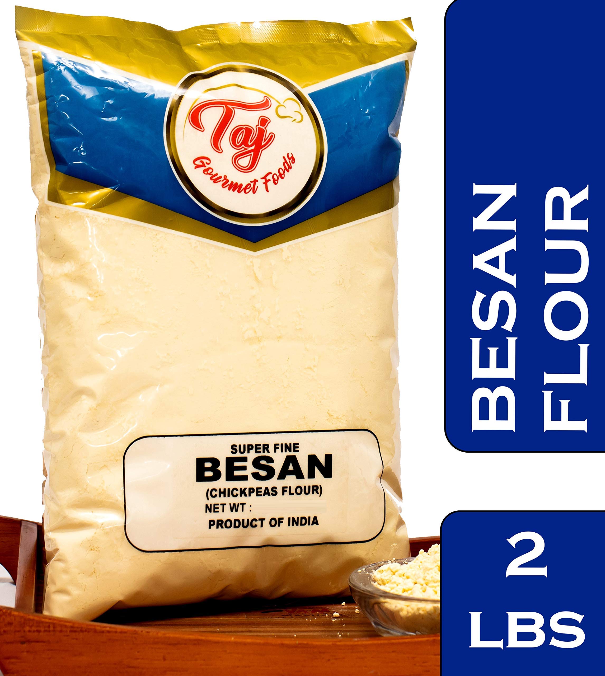 TAJ Besan flour protein-rich flour for healthy kitchen experiments.
