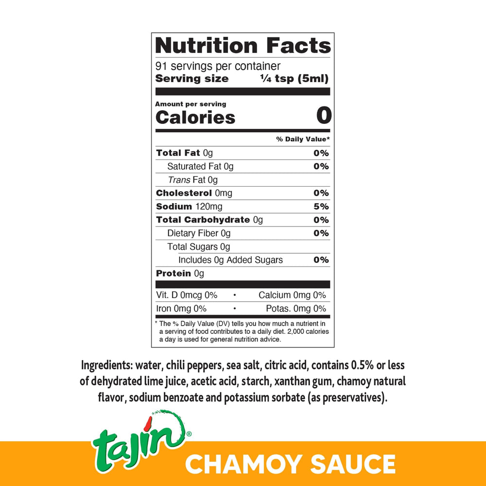 Tajin Chile Lime Sauce bottle adds a zesty finish to meats and veggies.