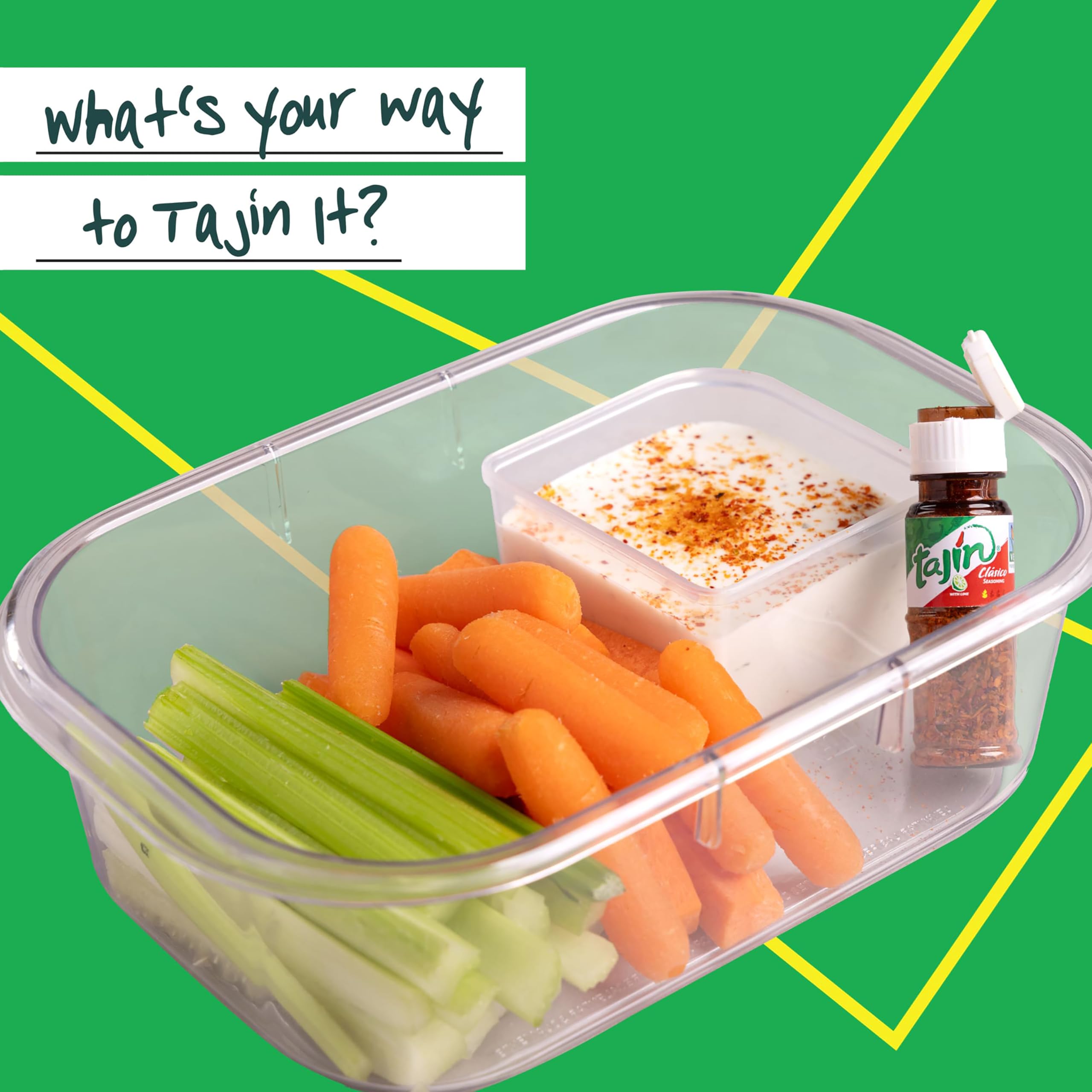 Tajin Clasico mini display helps keep spices organized