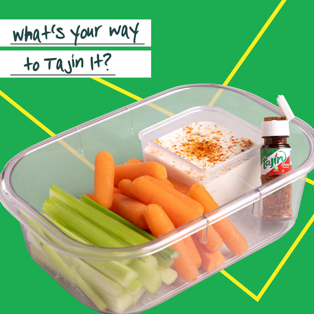 Tajin Clasico mini display helps keep spices organized