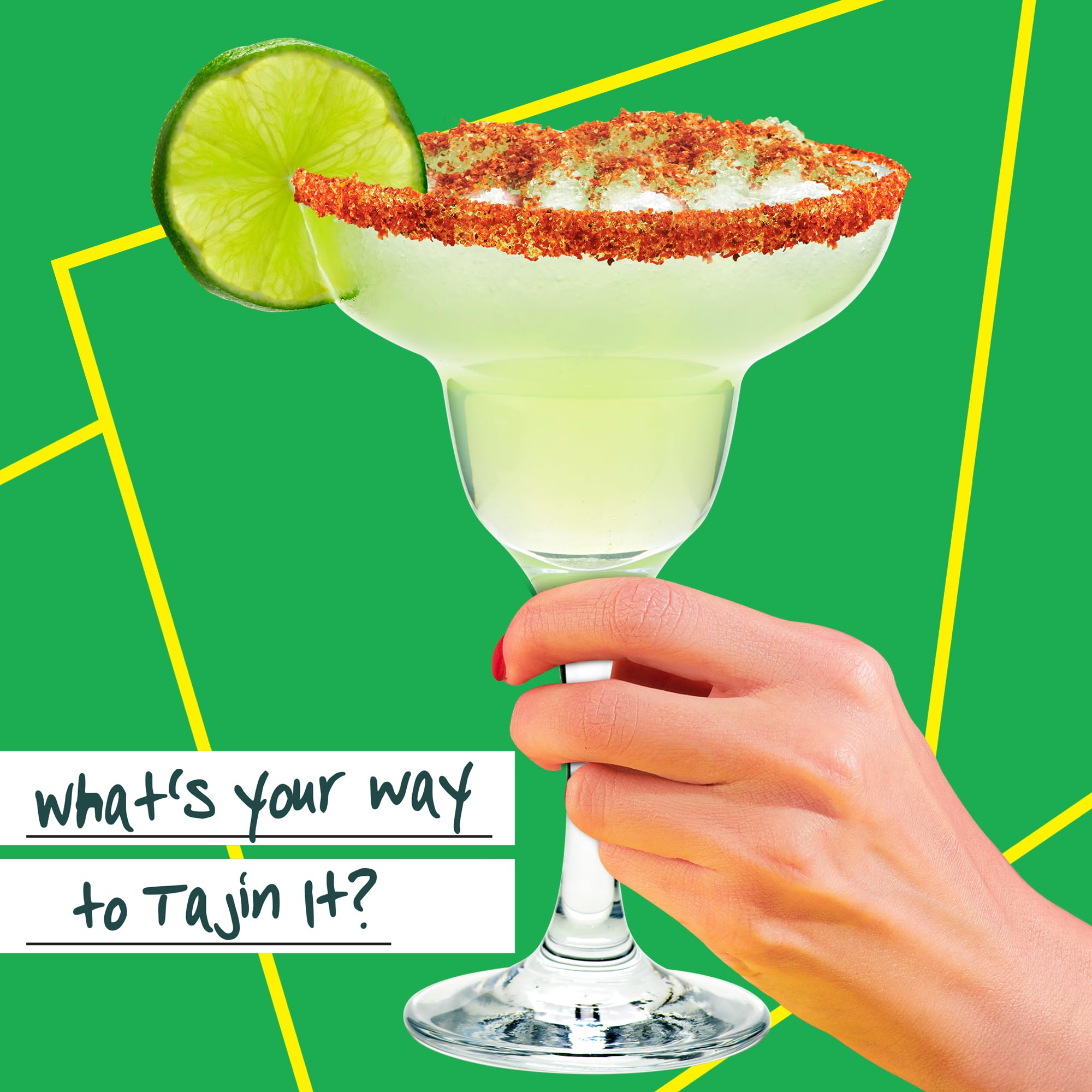 Tajin Classic Chile Lime Rimmer on a mangonada preparation