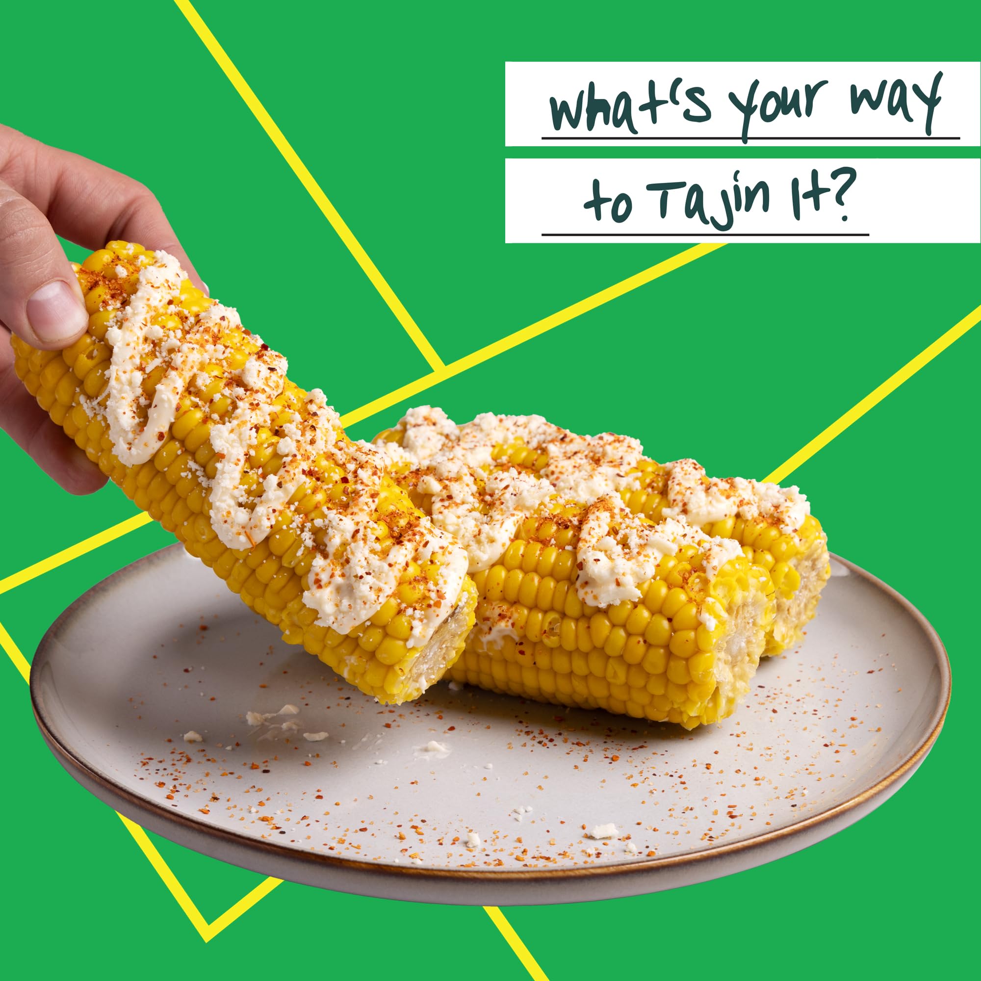 Tajín Clásico on popcorn for a savory, tangy snack.