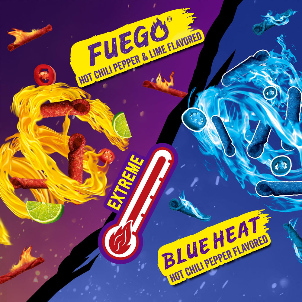 Takis assorted flavors pack laid out for sharing at parties and gatherings.