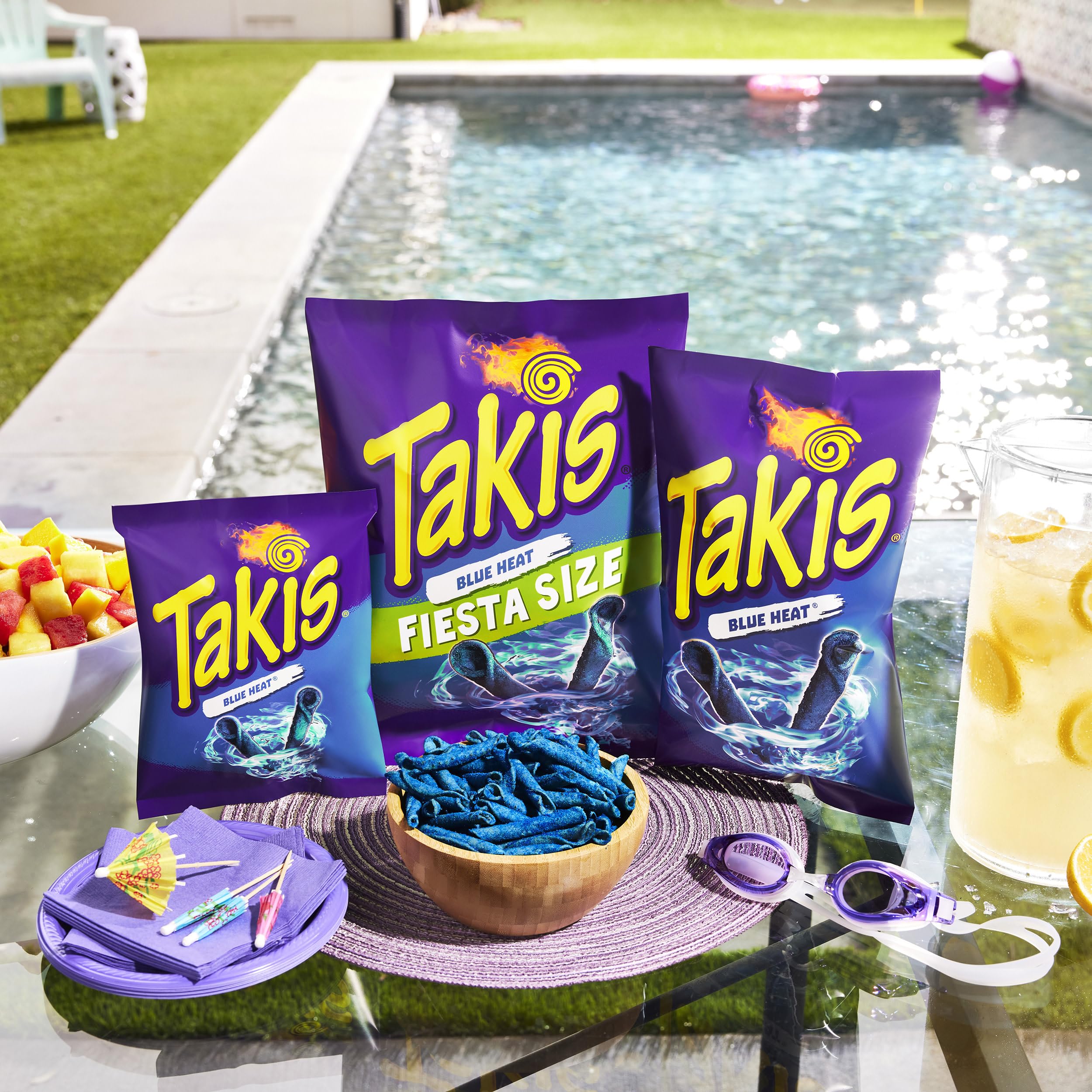 Takis Blue Heat close-up of chips highlights crisp, peppery bite
