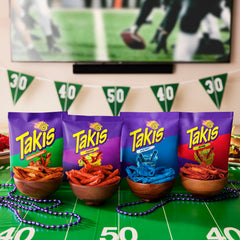 Takis Blue Heat close-up presents bold spicy profile for adventurous eaters