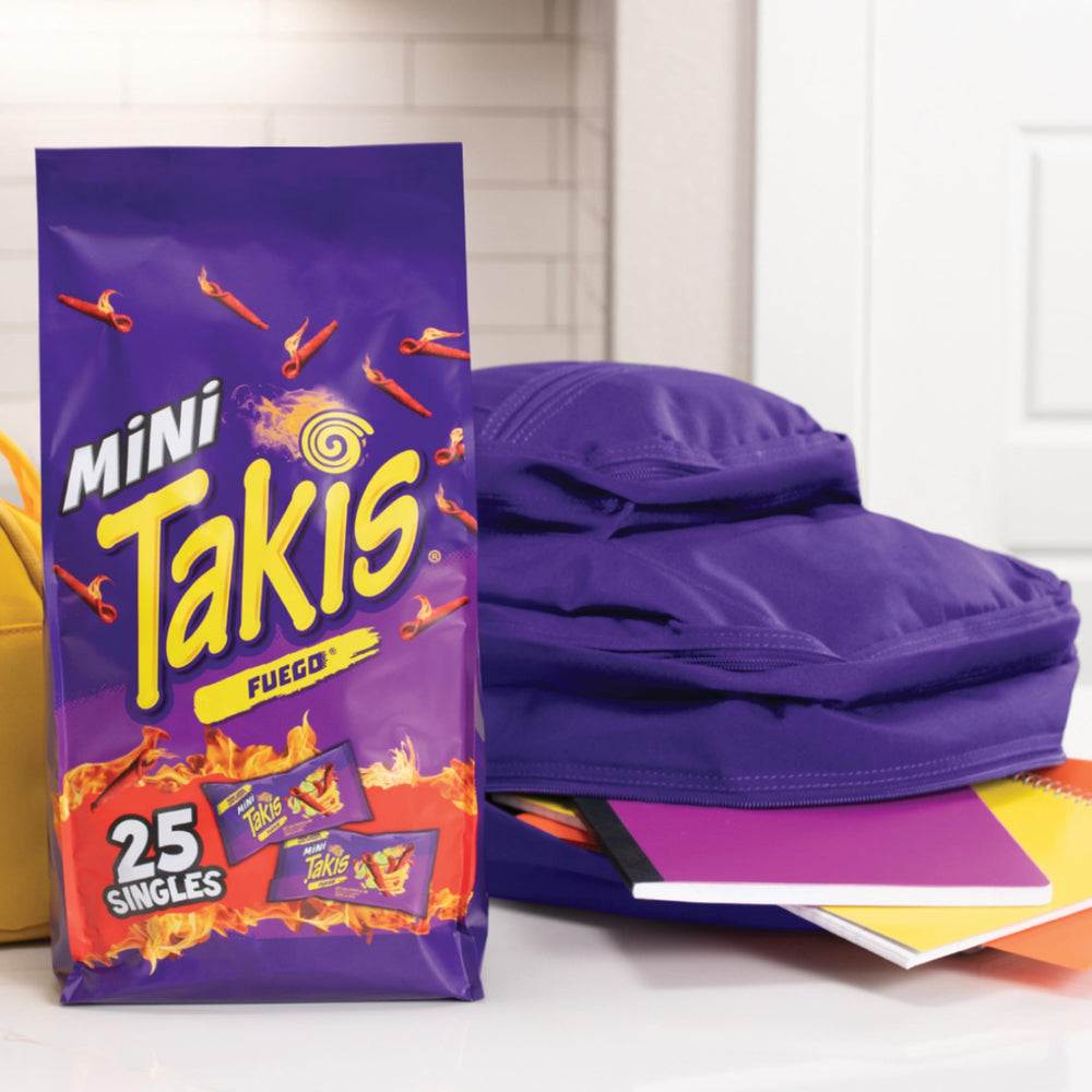 Takis Fuego mini office snacks offer quick flavorful breaks.