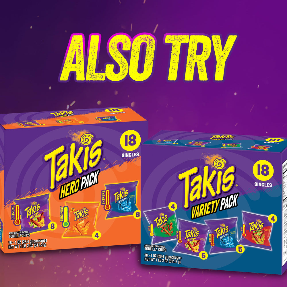 Takis Fuego mini party plate adds bold color and crunch.