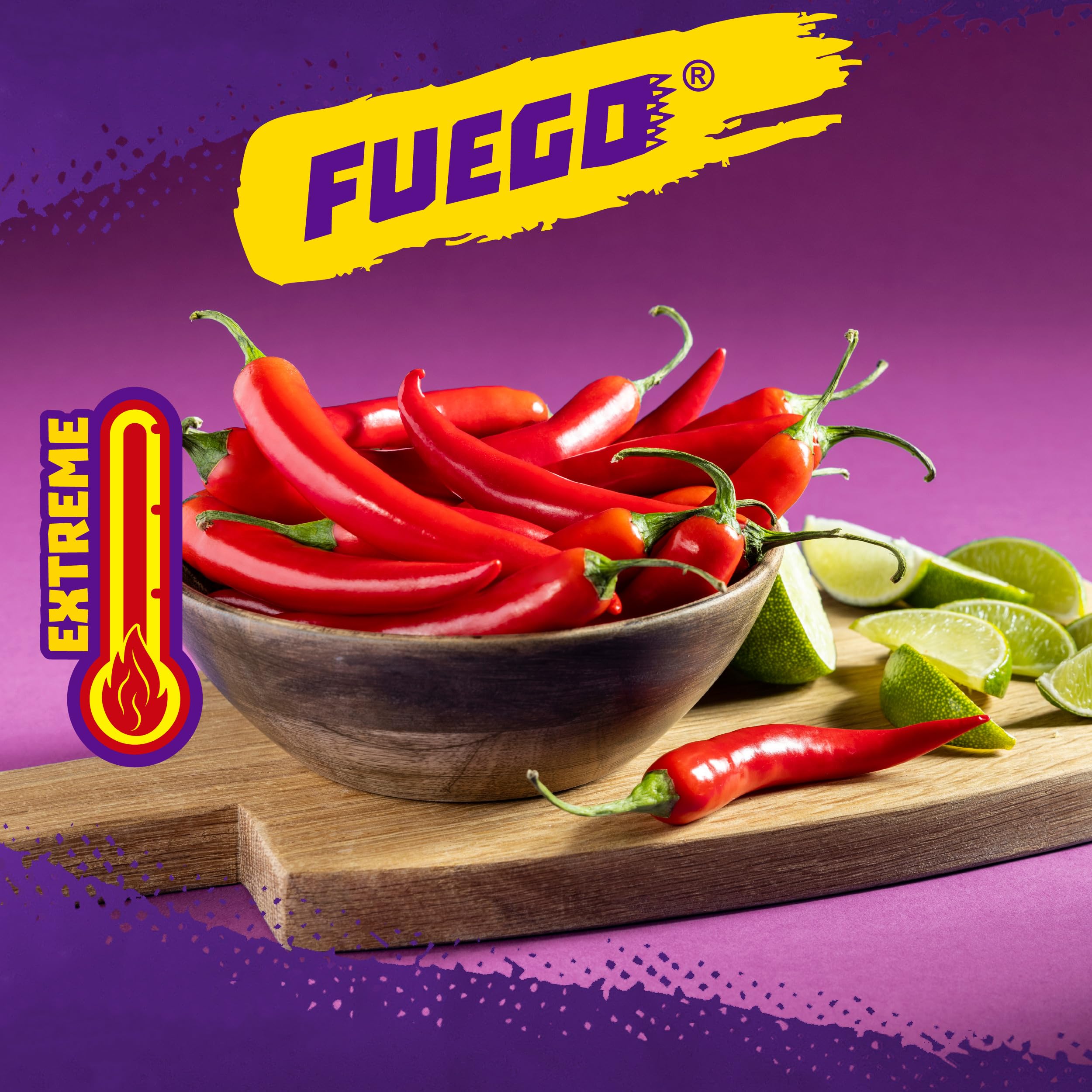 Takis Fuego mini spicy-lime flavor pouch highlights portable heat for quick breaks.