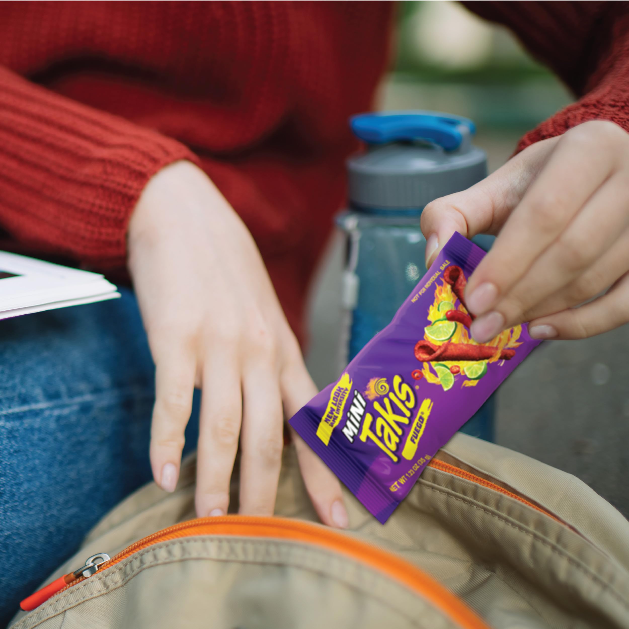 Takis Fuego mini tailgate snacks are perfect for outdoor events.