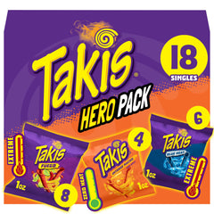 Takis Fuego bag close-up showing bold flavor for snacking