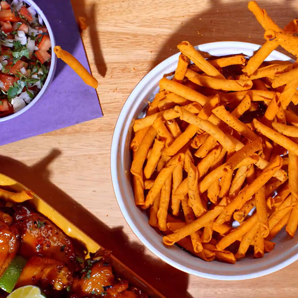 Takis Intense Nacho open bag display, enticing aroma and crunchy texture.