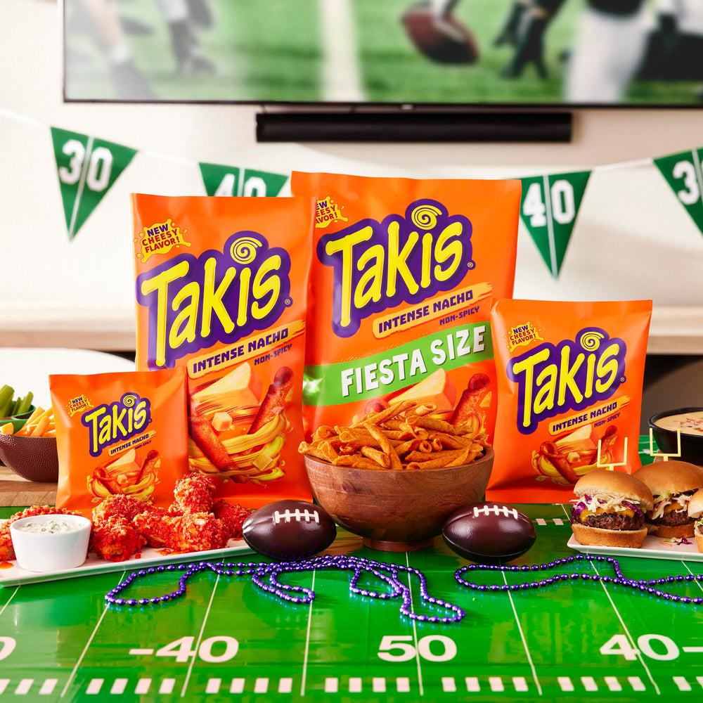 Takis Intense Nacho party setup, perfect for game nights and get-togethers.