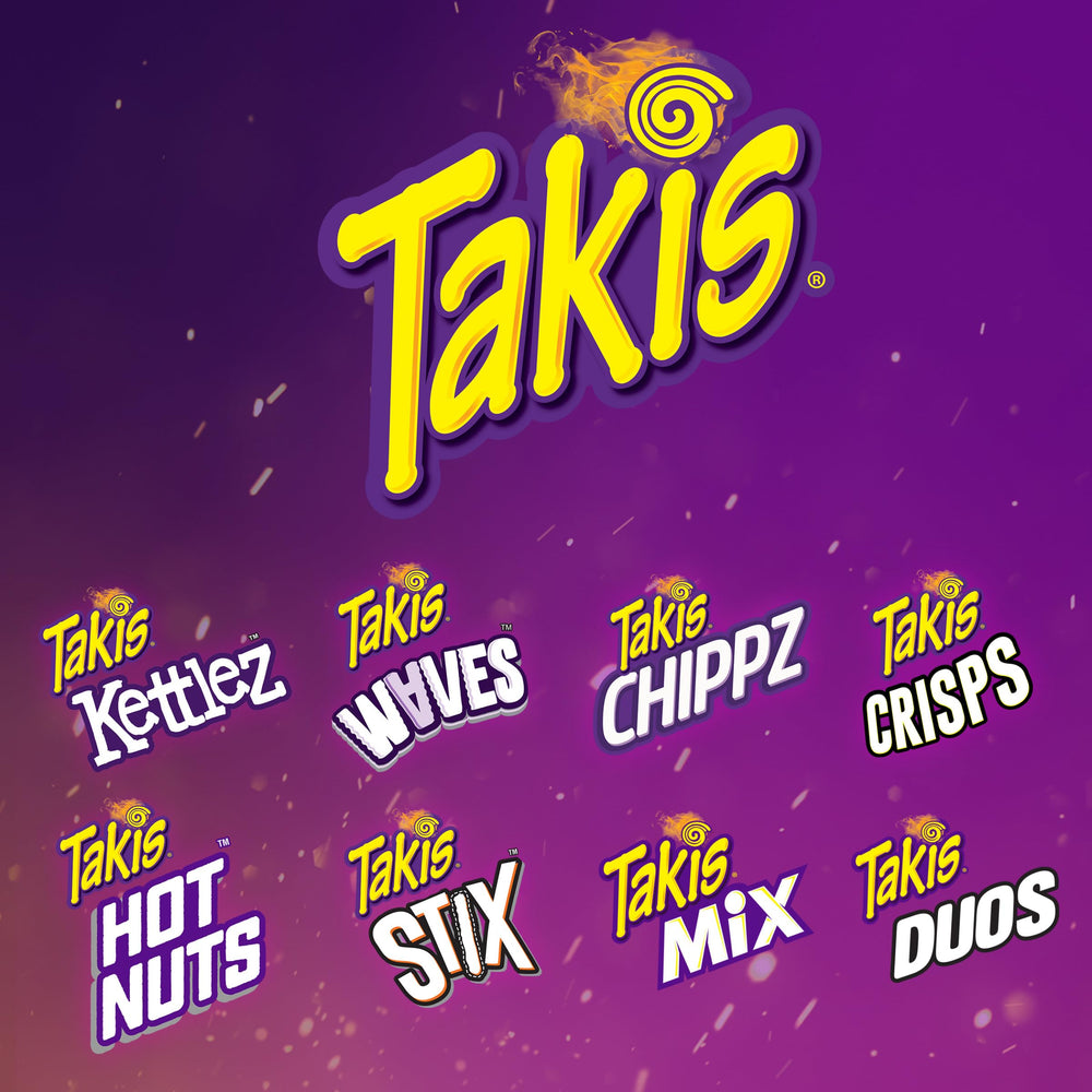 Takis office pantry display suggests quick, exciting break-time boosts.