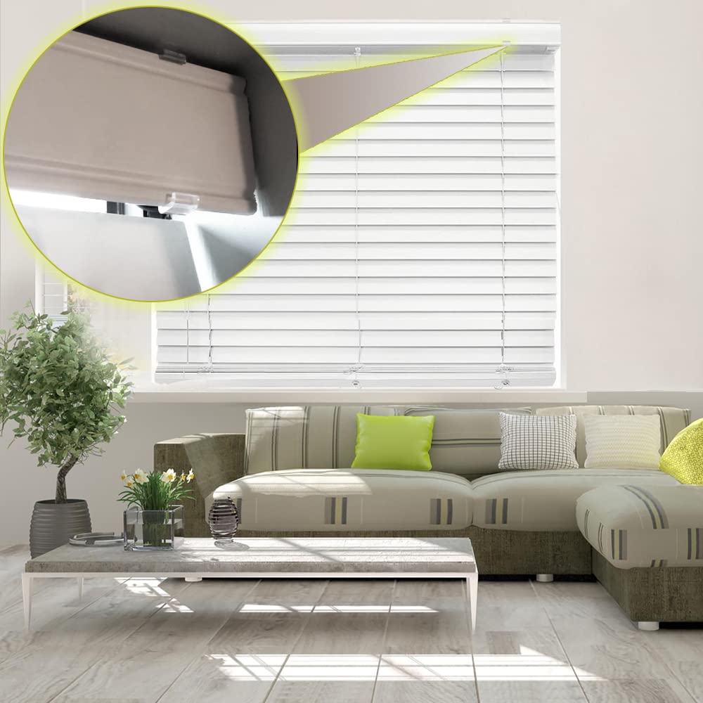 Takngjd valance clips virtually invisible after mounting; enhances blind aesthetics