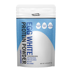 Talcufon Egg White Protein Powder bag with resealable zipper preserves freshness.