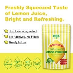 Talcufon lemon powder used in baking for tangy cookies and cakes.