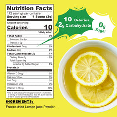 Talcufon lemon powder dispensing spoon for precise measuring in recipes.