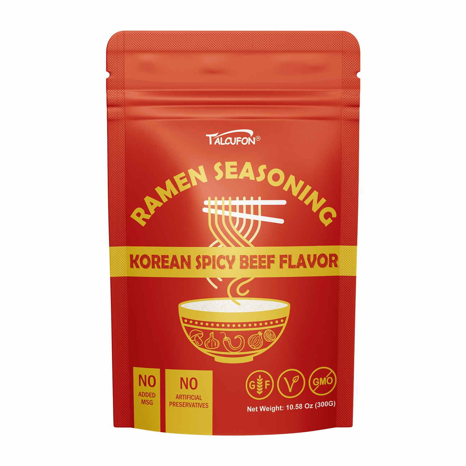 Talcufon spicy beef ramen seasoning jar for easy home flavor
