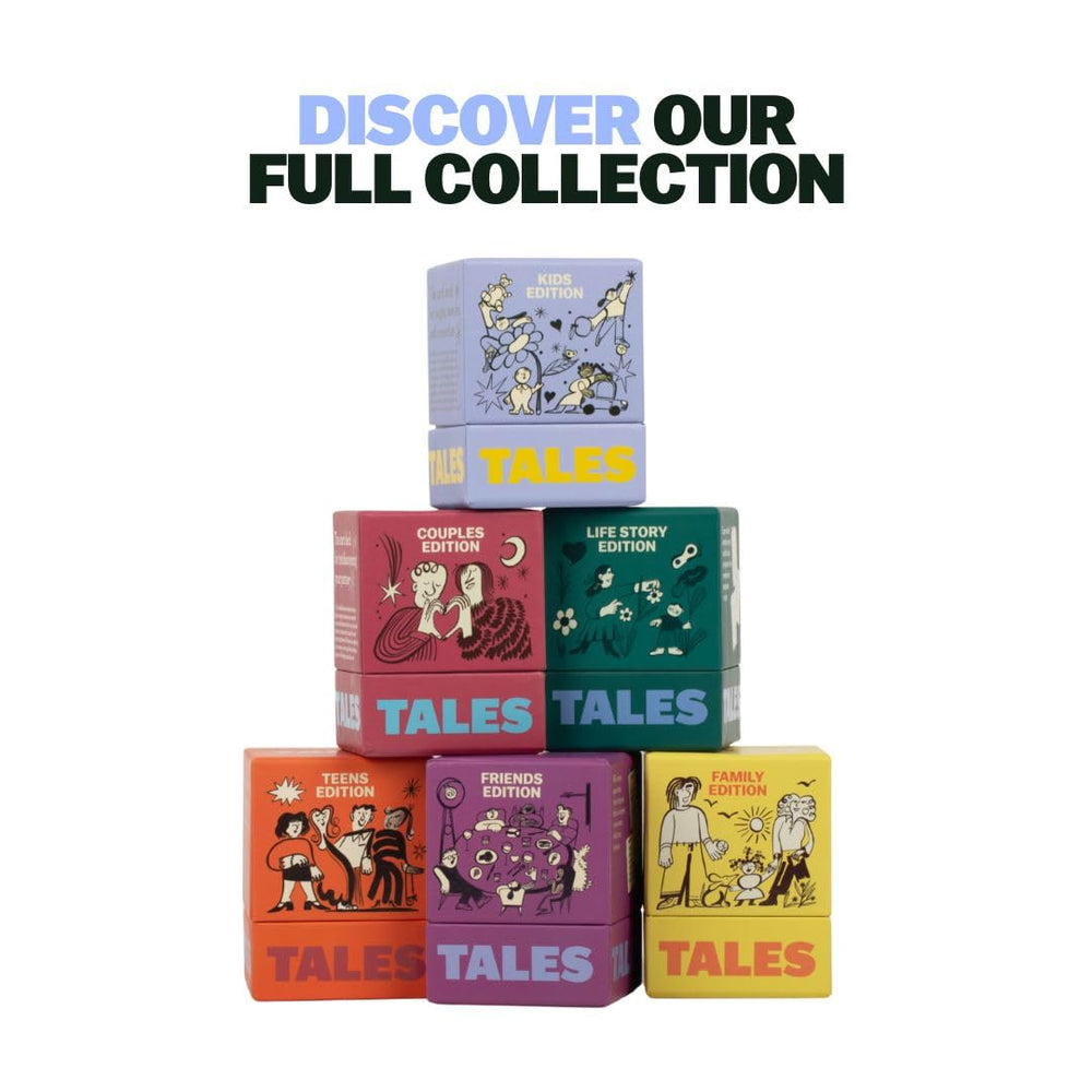 Gift-ready Tales Friends Edition packaging, perfect for birthdays and gatherings.