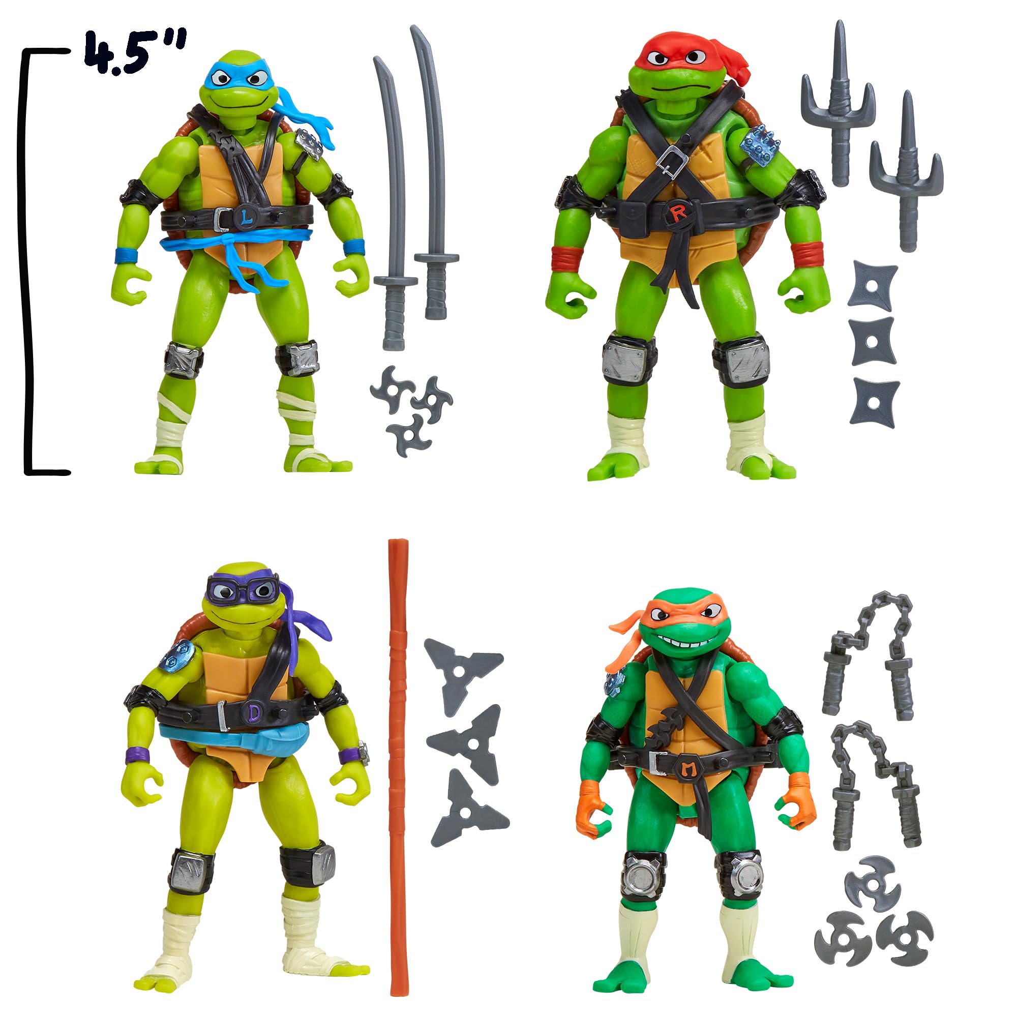 Tales of the Teenage Mutant Ninja Turtles figure limbs swap enables endless combos.